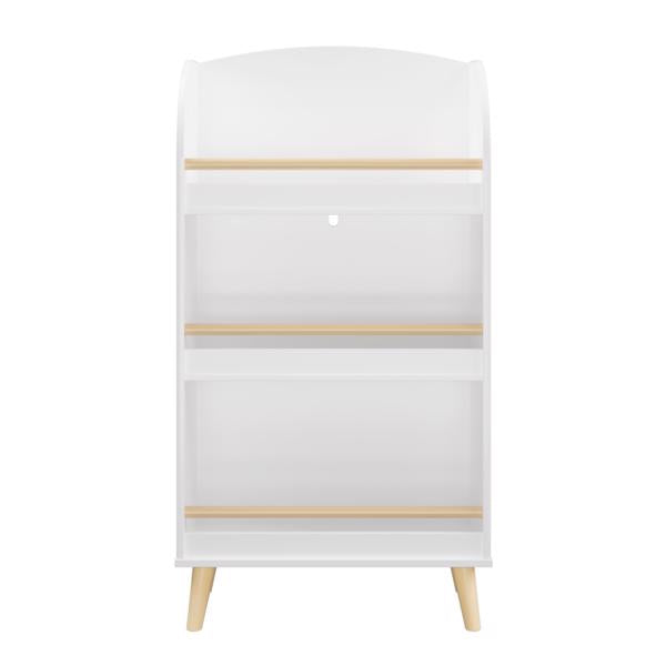 White 3-Tier Kids Bookshelf & Toy Storage Cabinet | Book Organizer for Children’s Room