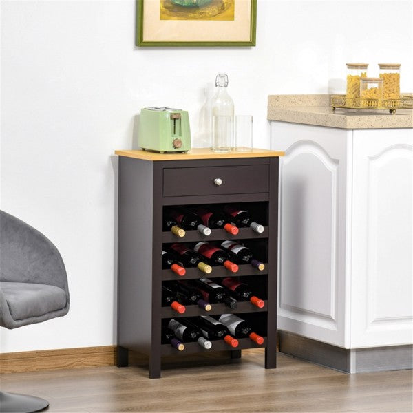 Stylish Kitchen Storage Cabinet & Wine Rack