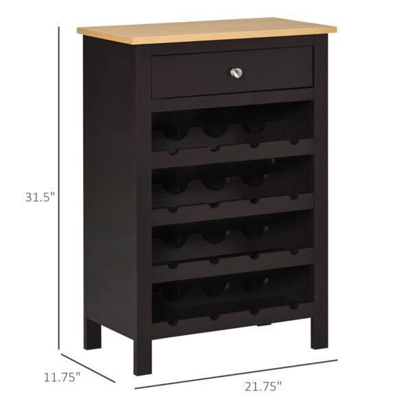 Stylish Kitchen Storage Cabinet & Wine Rack