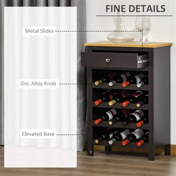 Stylish Kitchen Storage Cabinet & Wine Rack